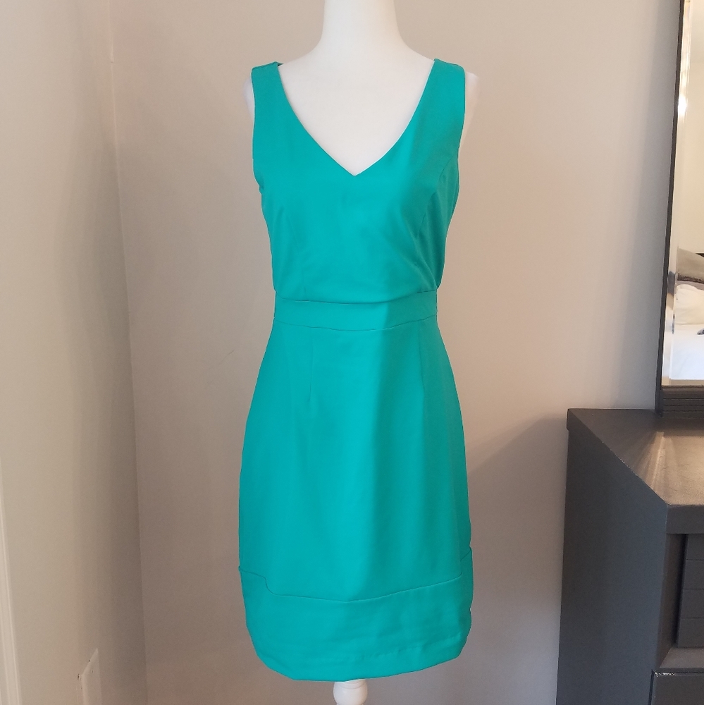 Cynthia Rowley teal sleeveless dress